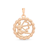 Apzeltīts kulons ar Strēlnieka zīmi – piedzīvojumu un brīvības talismans
